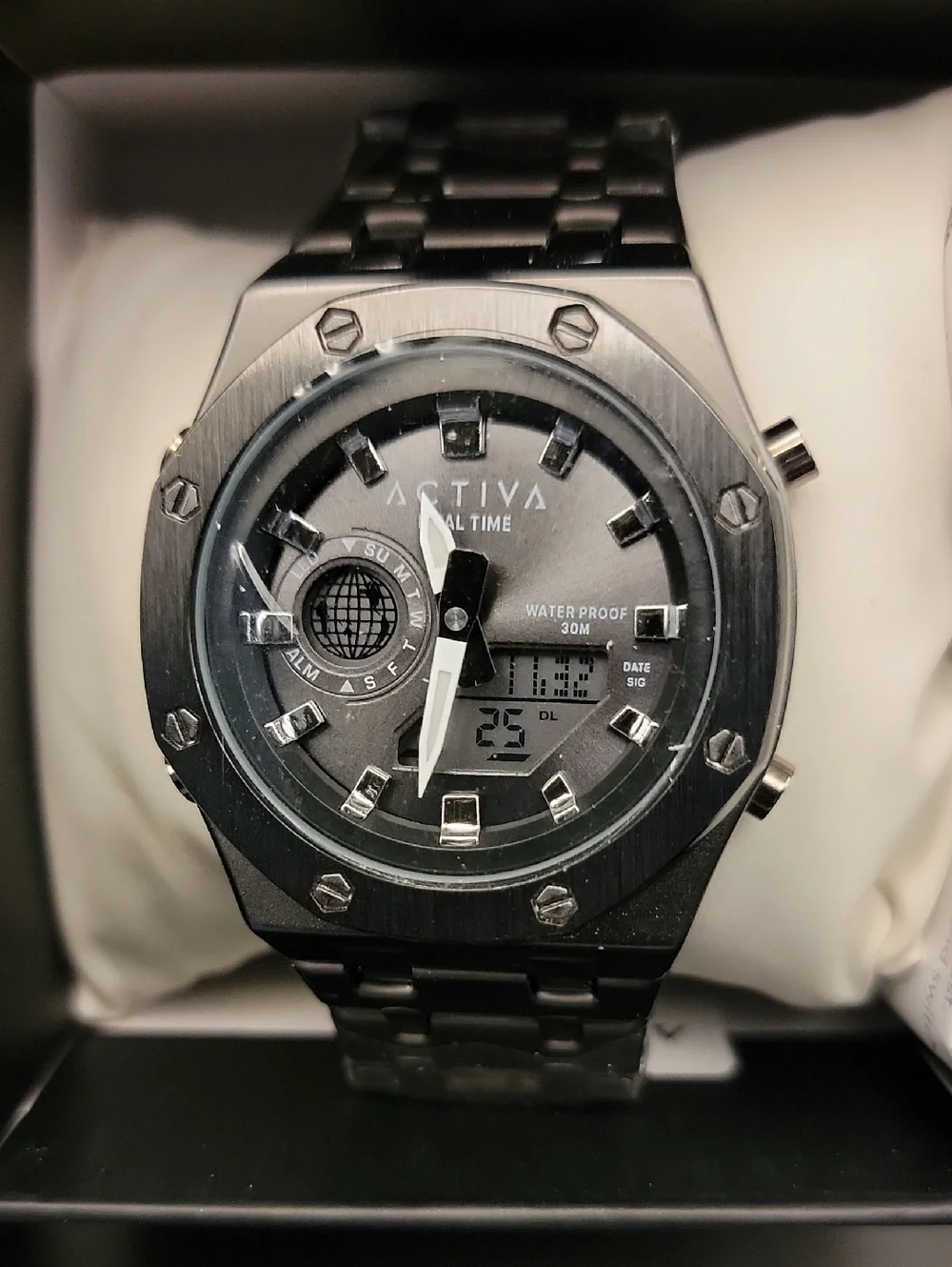 NWT Activa Signal X Invicta Digital Mens Unisex Watch 45.5mm Black ACWM303-003
